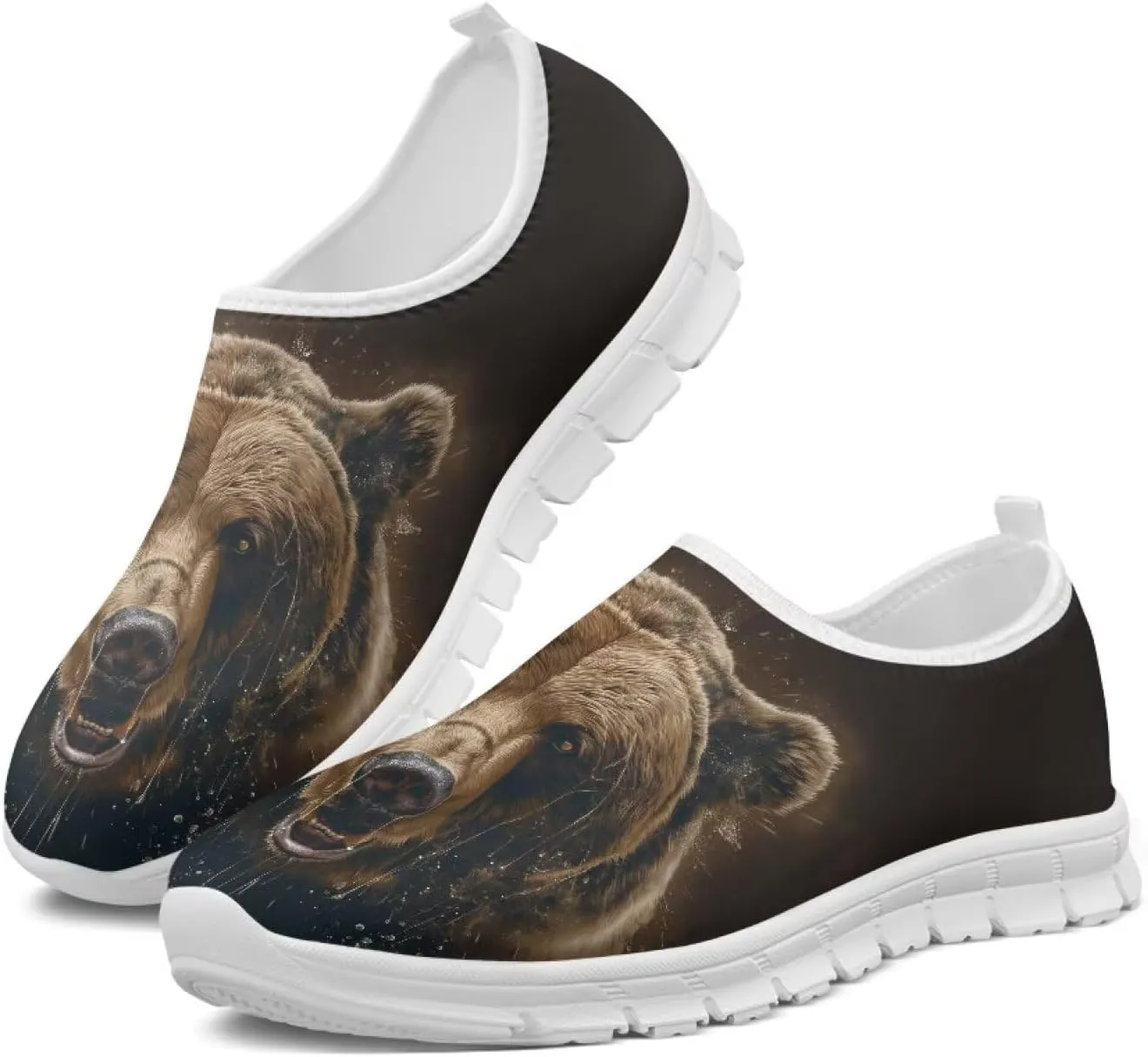 GOSTONG Men's Slip on Casual Shoes Loafers Lightweight Walking Shoes Breathable Non Slip Outdoor Sports Sneakers for Teens Boys White Size 5-14