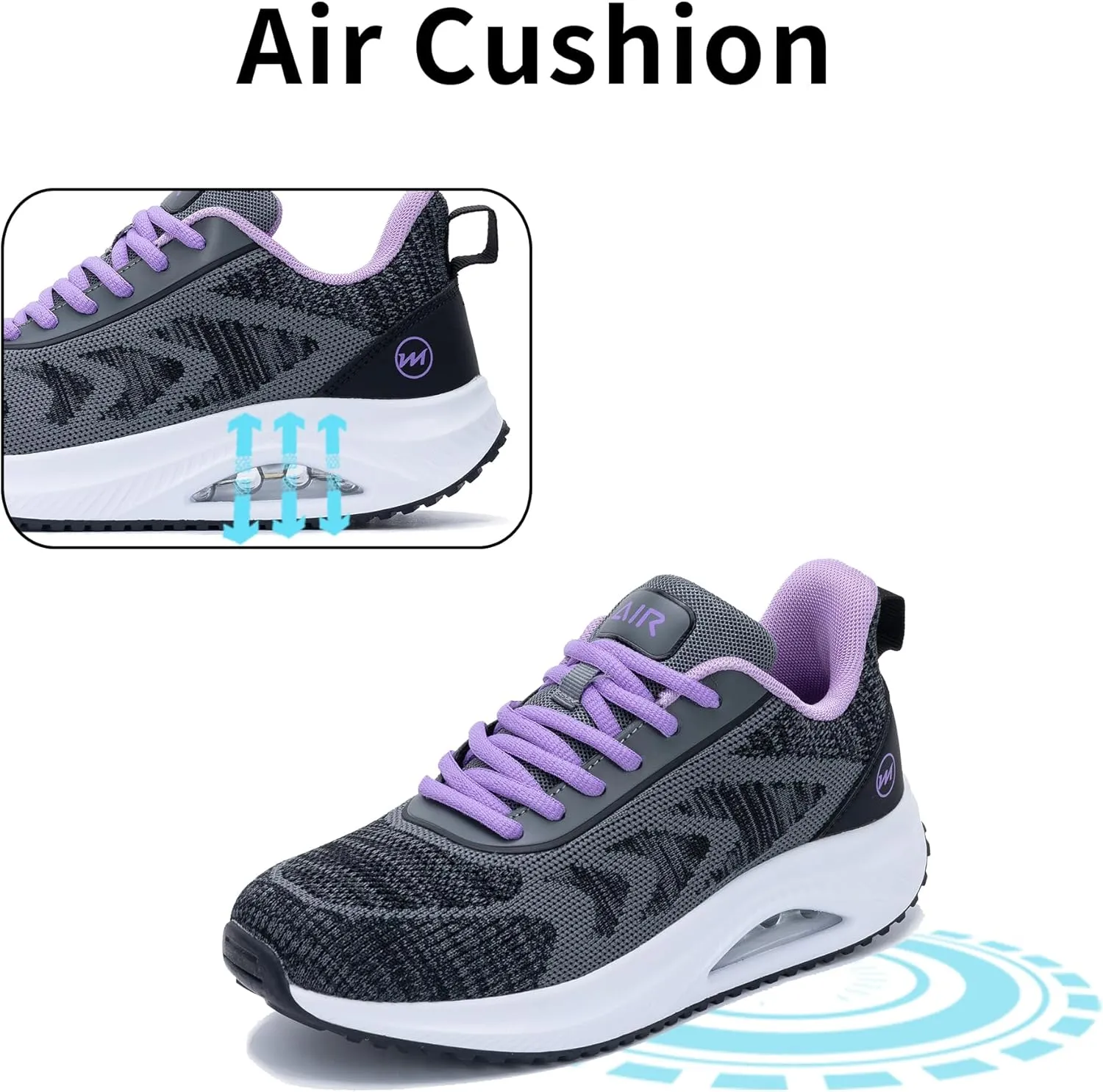 Gyeice Women's Air Arch Support Walking Shoes Tennis Fashion Sneakers Comfortable Orthotic Shoes for Plantar Fasciitis US 5.5-11