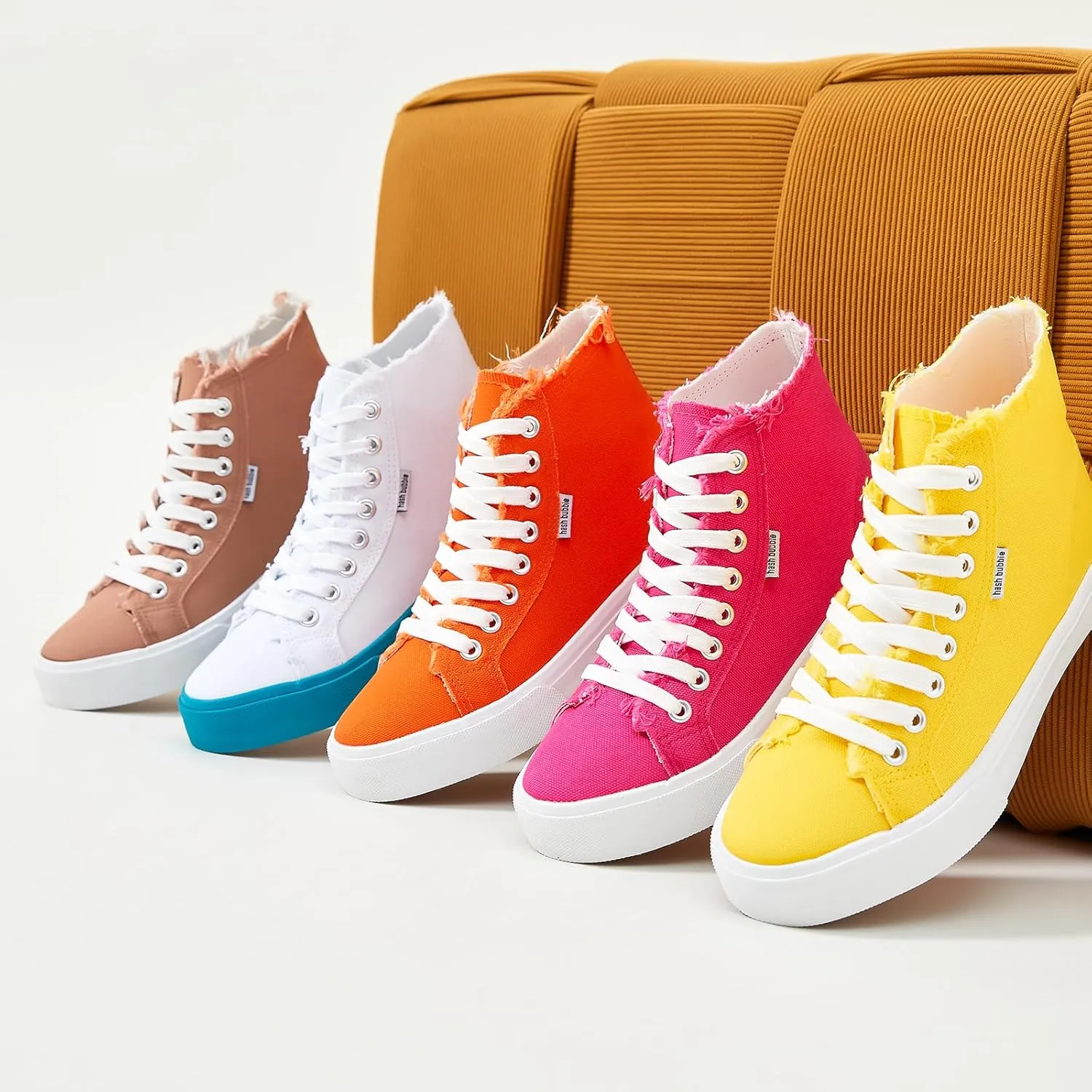 hash bubbie Unisex Canvas High top Sneakers Women's Classic Fashion High Tops Canvas Shoes Casual Tennis Shoes for Men