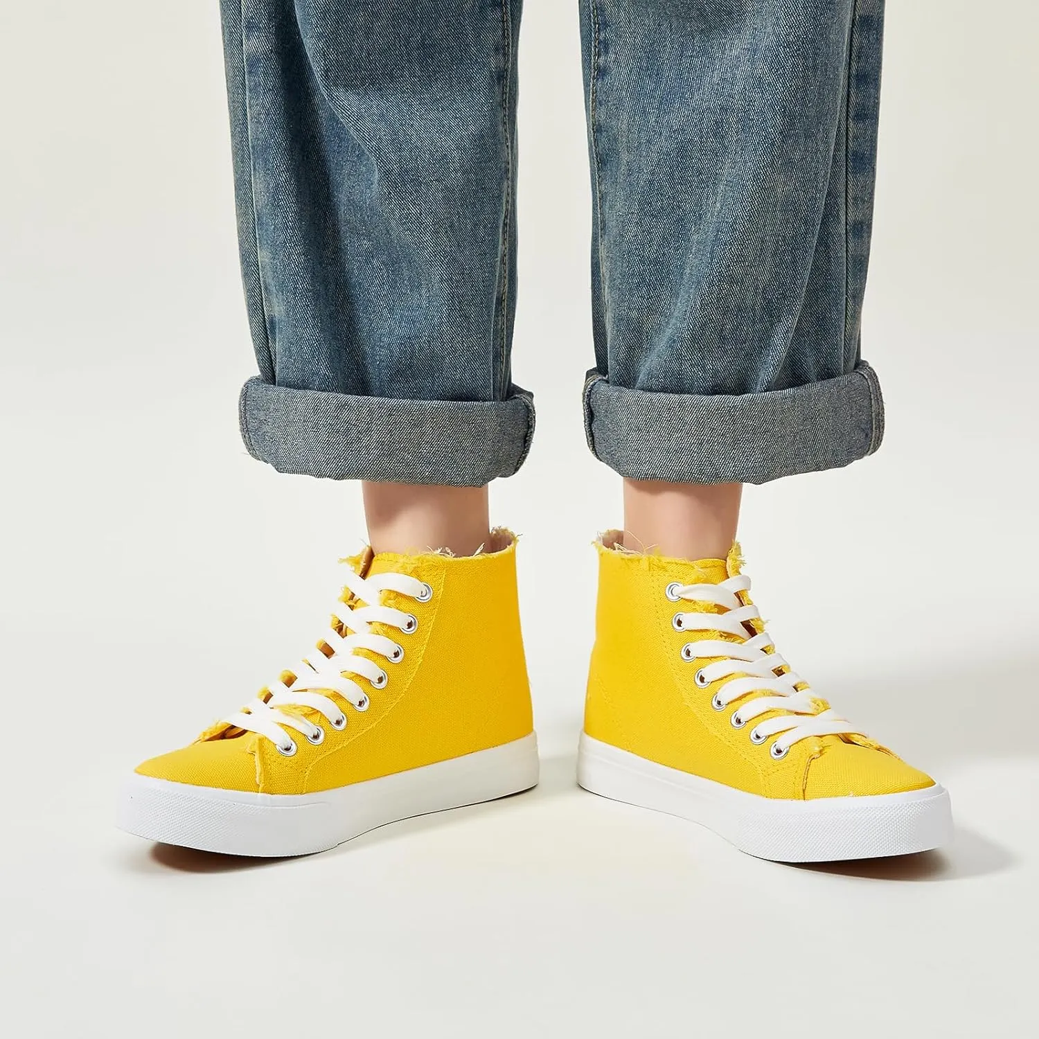 hash bubbie Unisex Canvas High top Sneakers Women's Classic Fashion High Tops Canvas Shoes Casual Tennis Shoes for Men