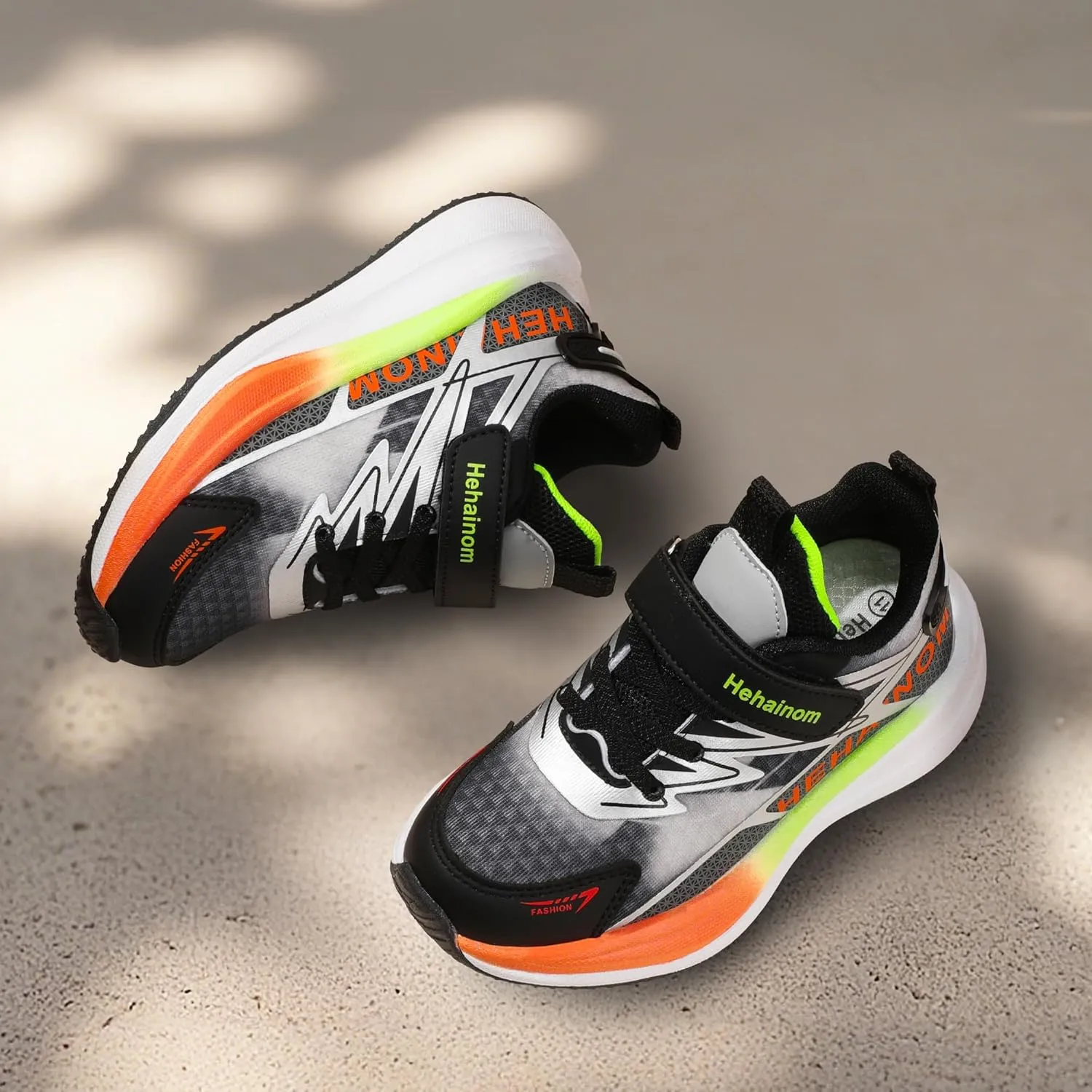 Hehainom Kids Shoes Boys Girls Sneskers Carbon Plated Athletic Running Shoes Toddler Little Big Kid Tennis Shoes
