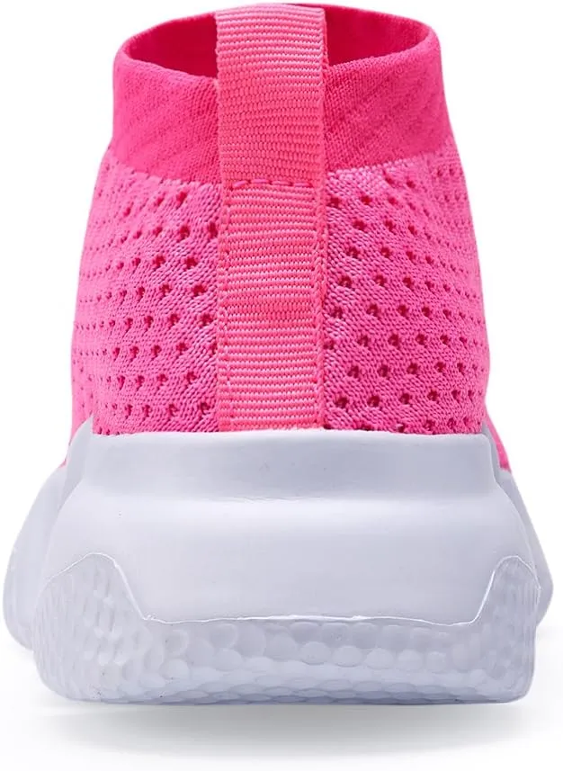 Hetios Girls Sneakers Running Shoes High-Heeled Socks Shoes Boys Athletic Sneakers Kids Sock Shoes (Toddler/Little Kid/Big Kid)