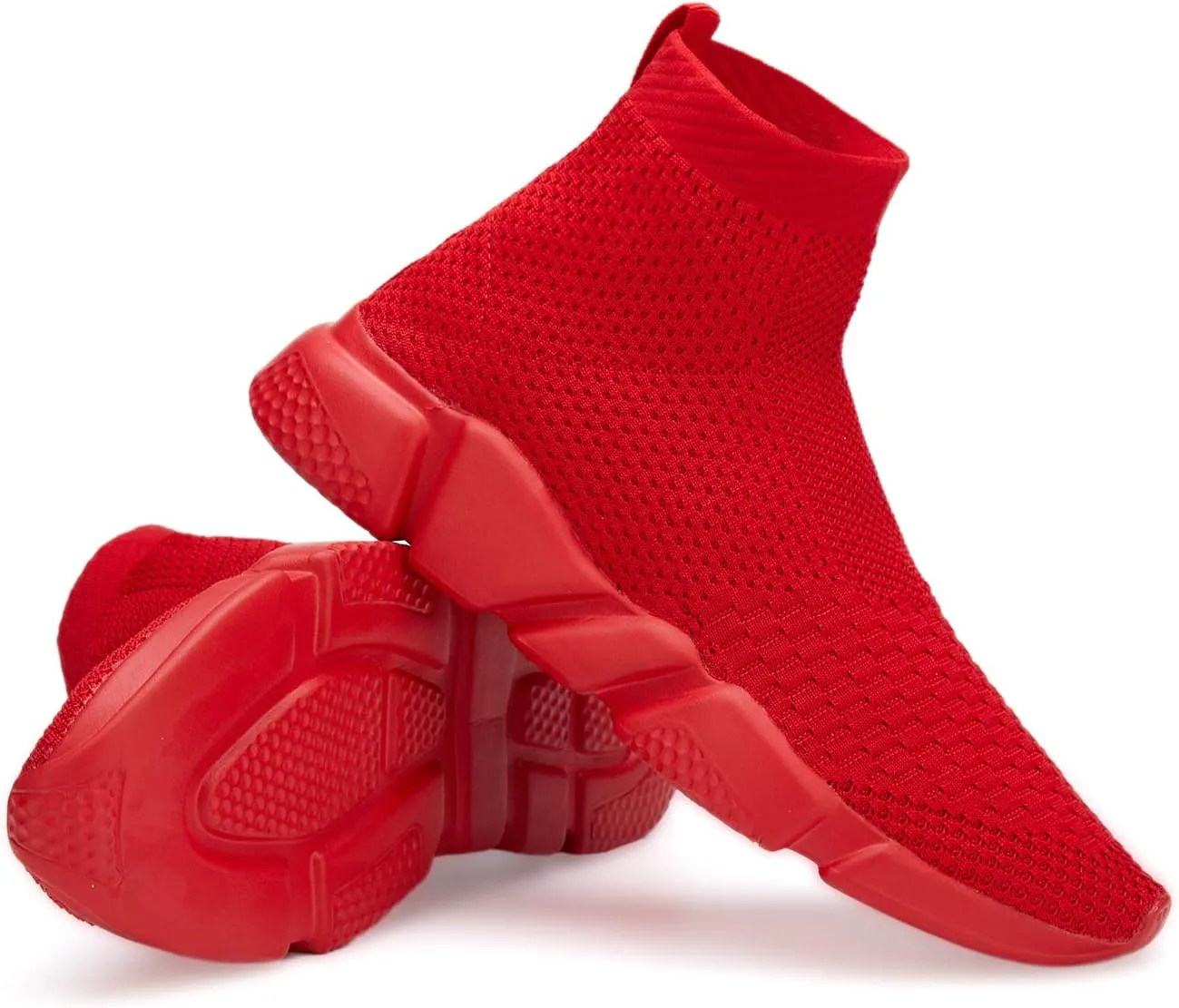 Hetios Girls Sneakers Running Shoes High-Heeled Socks Shoes Boys Athletic Sneakers Kids Sock Shoes (Toddler/Little Kid/Big Kid)