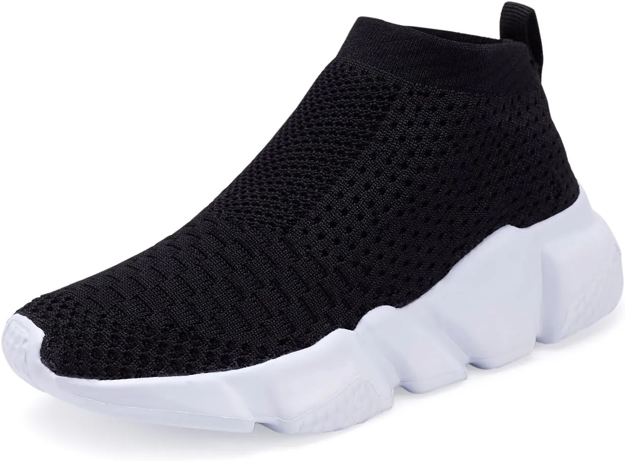Hetios Girls Sneakers Running Shoes High-Heeled Socks Shoes Boys Athletic Sneakers Kids Sock Shoes (Toddler/Little Kid/Big Kid)