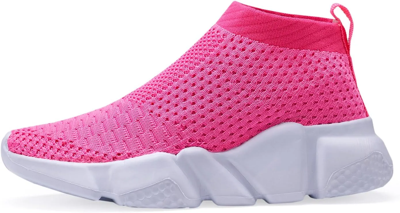 Hetios Girls Sneakers Running Shoes High-Heeled Socks Shoes Boys Athletic Sneakers Kids Sock Shoes (Toddler/Little Kid/Big Kid)