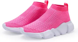 Hetios Girls Sneakers Running Shoes High-Heeled Socks Shoes Boys Athletic Sneakers Kids Sock Shoes (Toddler/Little Kid/Big Kid)