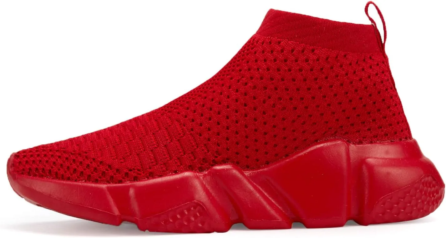 Hetios Girls Sneakers Running Shoes High-Heeled Socks Shoes Boys Athletic Sneakers Kids Sock Shoes (Toddler/Little Kid/Big Kid)