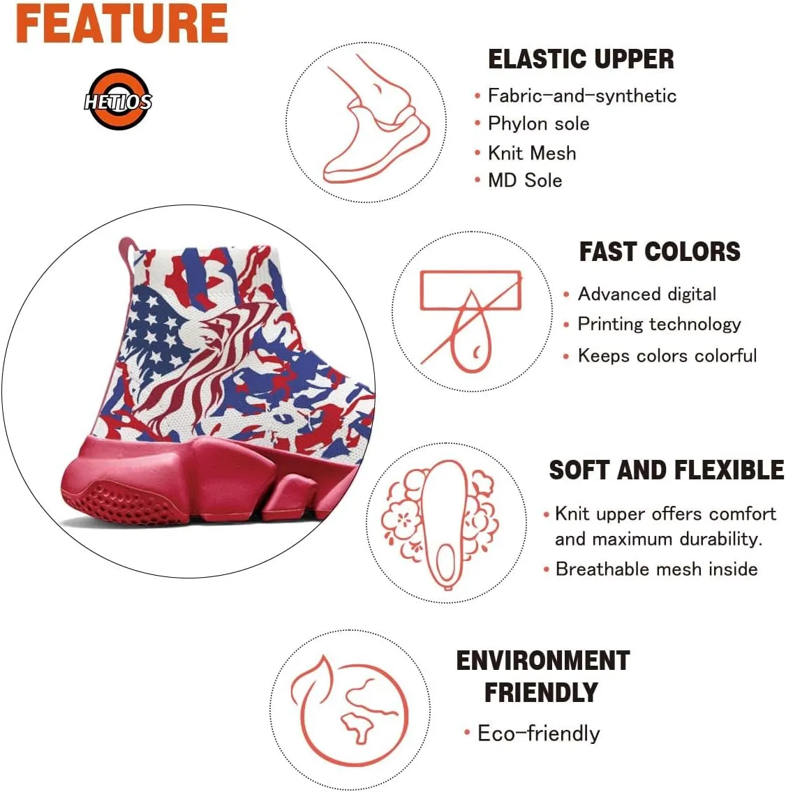 Hetios Womens Fashion Tennis Sneakers White Socks Shoes Graffiti Painted Casual Walking Shoes