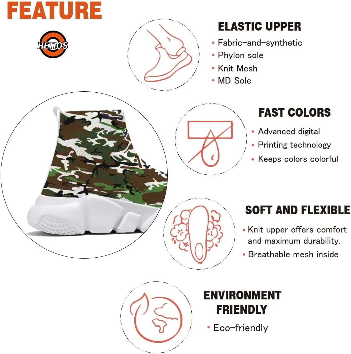 Hetios Womens Fashion Tennis Sneakers White Socks Shoes Graffiti Painted Casual Walking Shoes