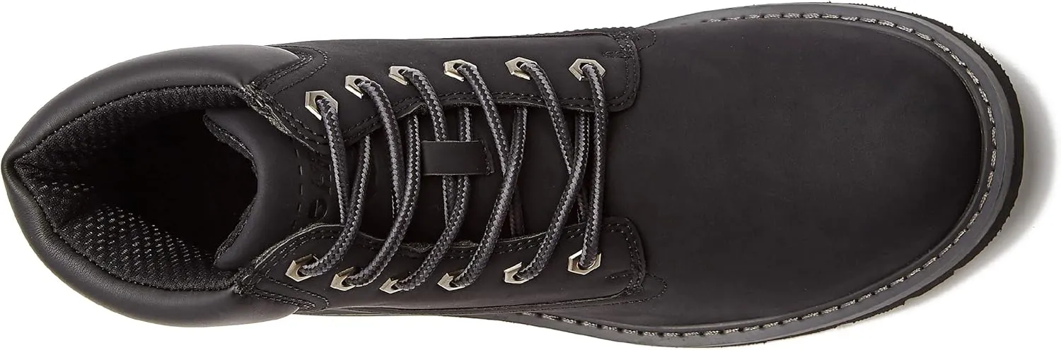 HI-TEC Reznor Soft Toe Men's Work Boots, Vegan Leather, 6 Inch