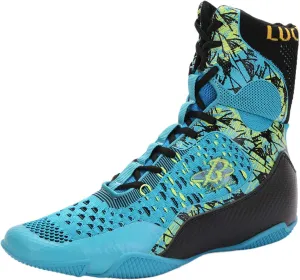 High-Top Boxing Wrestling Shoes for Men & Women, Professional Combat Training Kickboxing Boots for MMA, Cross-Training, Weightlifting | Lace-Up Ankle Support & Anti-Slip Sole