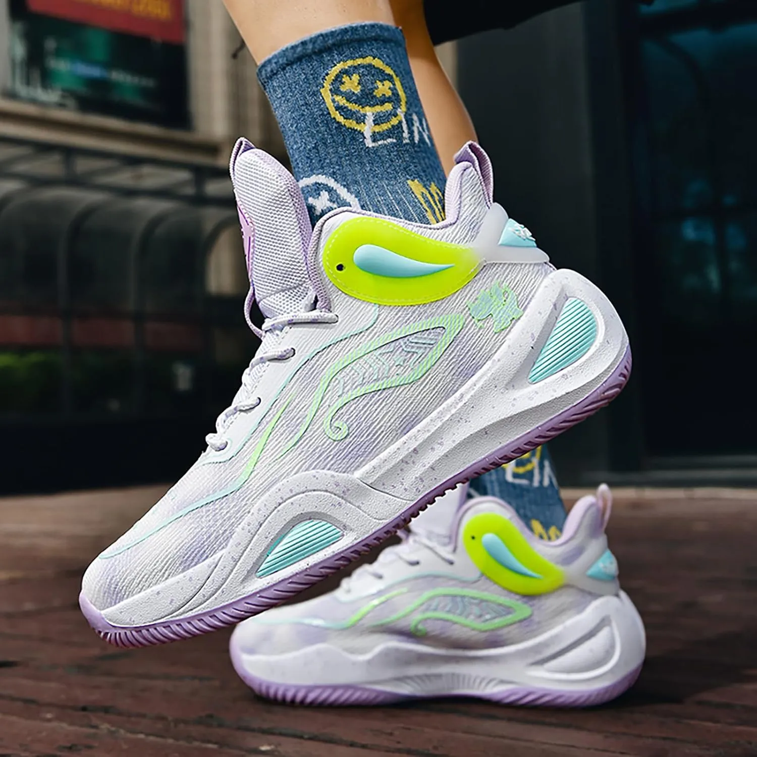 High Upper Basketball Shoes for Men Women Sneakers Fashion Breathable Sports Shoes Anti Slip