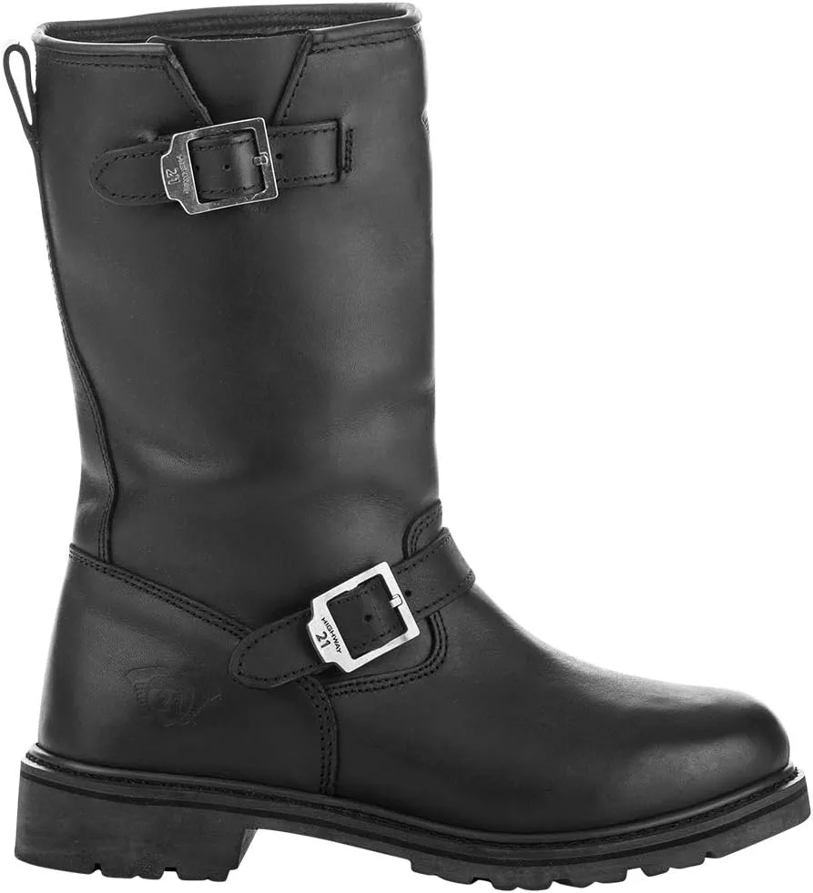 Highway 21 Primary Engineer Boots for Men and Women, Protective Motorcycle Boots for Rugged Riding