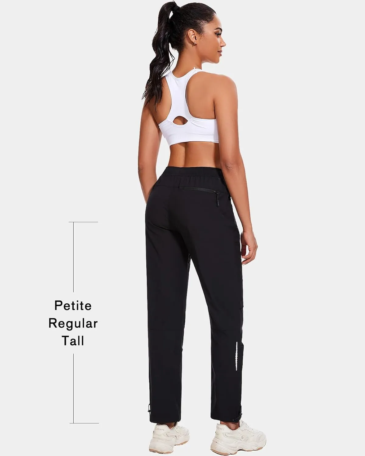 Hiking Pants Women Cargo Joggers for Women Summer Golf Travel Pant Lightweight Elastic Quick Dry Water Resistant with Pockets