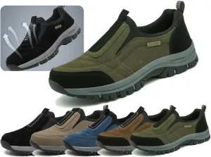 Hiking Shoes for Men Comfortable Waterproof Breathable Orthopedic Walking Hiking Shoes Walking Orthopedic Shoes,Breathable Slip-On Sneakers with Arch Perfect for Outdoor Activities All Year Round