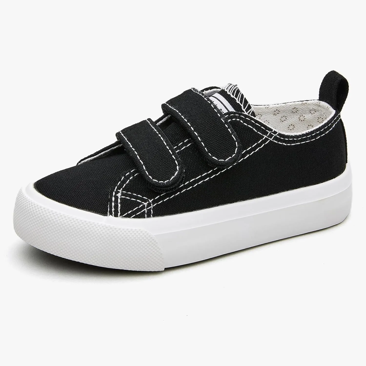 Hook Loop Canvas Sneakers for Girls and Boys Soft Fashion Shoes