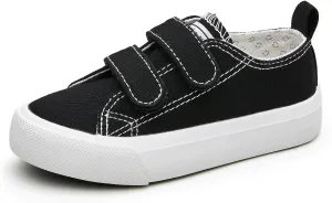 Hook Loop Canvas Sneakers for Girls and Boys Soft Fashion Shoes
