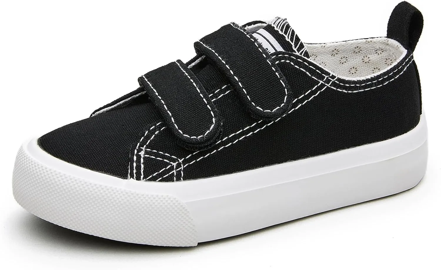 Hook Loop Canvas Sneakers for Girls and Boys Soft Fashion Shoes