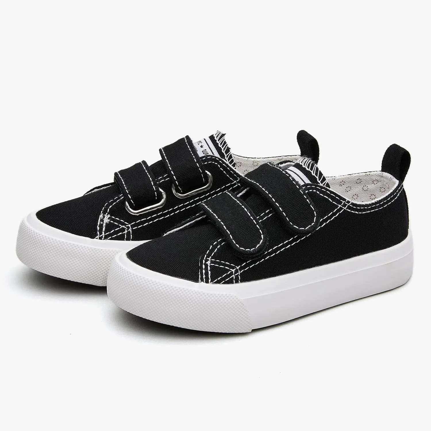 Hook Loop Canvas Sneakers for Girls and Boys Soft Fashion Shoes