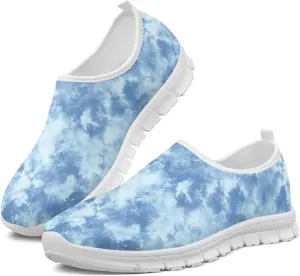 Howilath Dog Paw Print Slip on Loafers for Women Anti-Skid Running Sneakers Breathable Casual Shoes