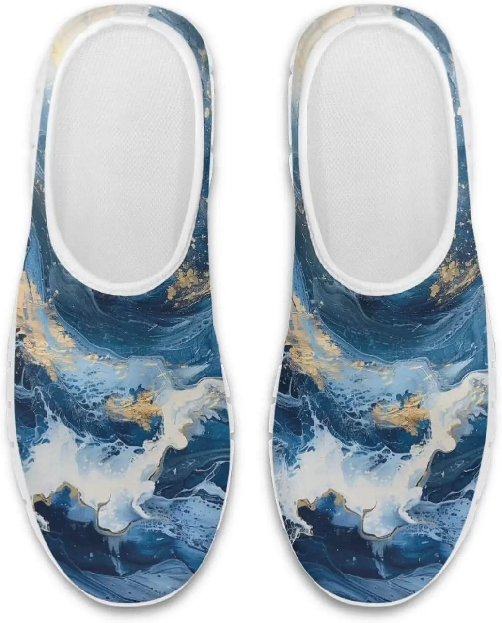 Howilath Dog Paw Print Slip on Loafers for Women Anti-Skid Running Sneakers Breathable Casual Shoes