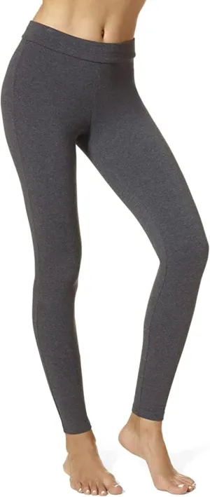 HUE Women's Wide Waistband Blackout Cotton Leggings, Assorted