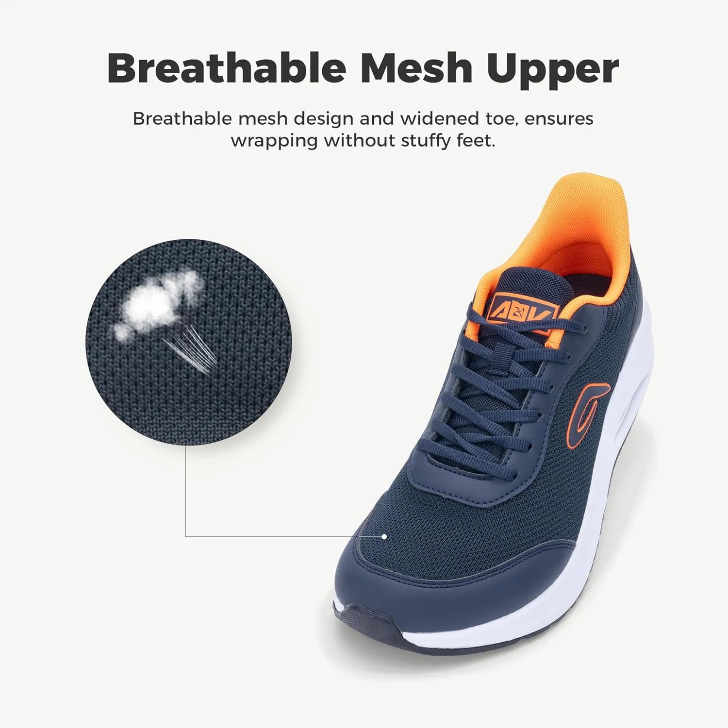 IIV Wide Toe Box Shoes for Men | Arch Support Walking Tennis Sneakers | Orthotic Shoes for Bunions, Plantar Fasciitis, Standing All Day