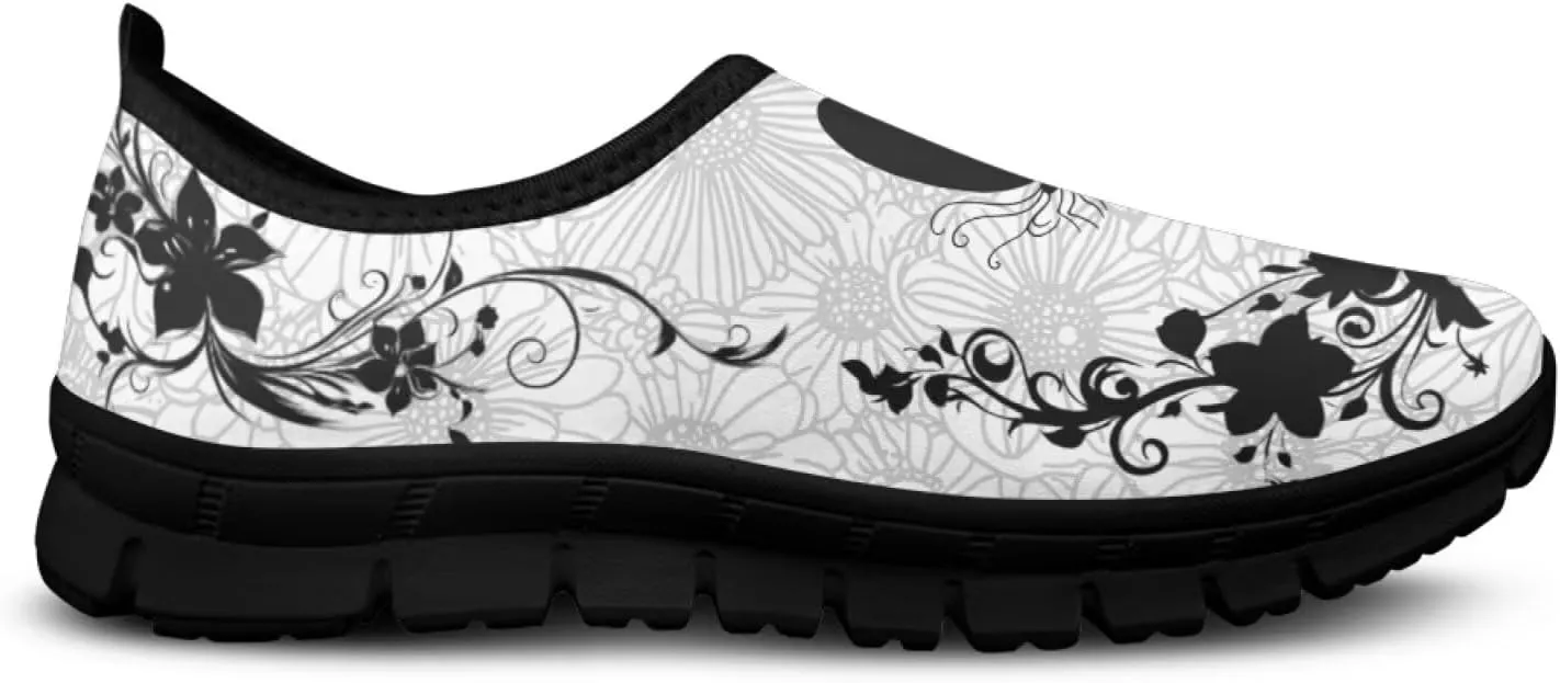 Insects Print Men Slip On Shoes Mesh Flats Shoes Women Breathable Loafers Shoes Comfortable Walking Training Shoes for Business Daily Wear