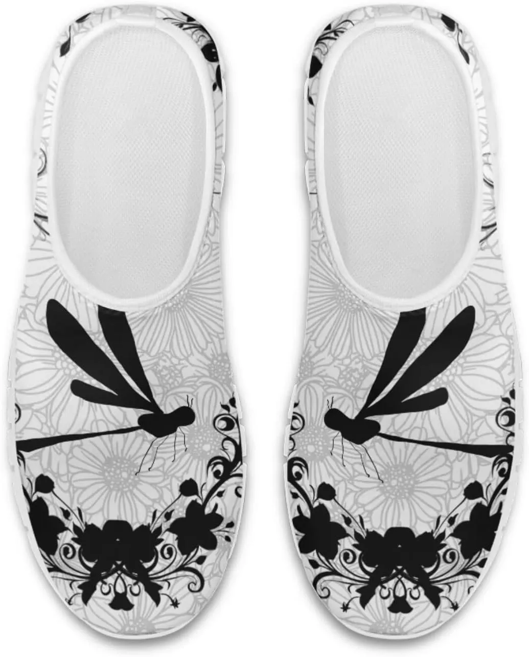 Insects Print Men Slip On Shoes Mesh Flats Shoes Women Breathable Loafers Shoes Comfortable Walking Training Shoes for Business Daily Wear
