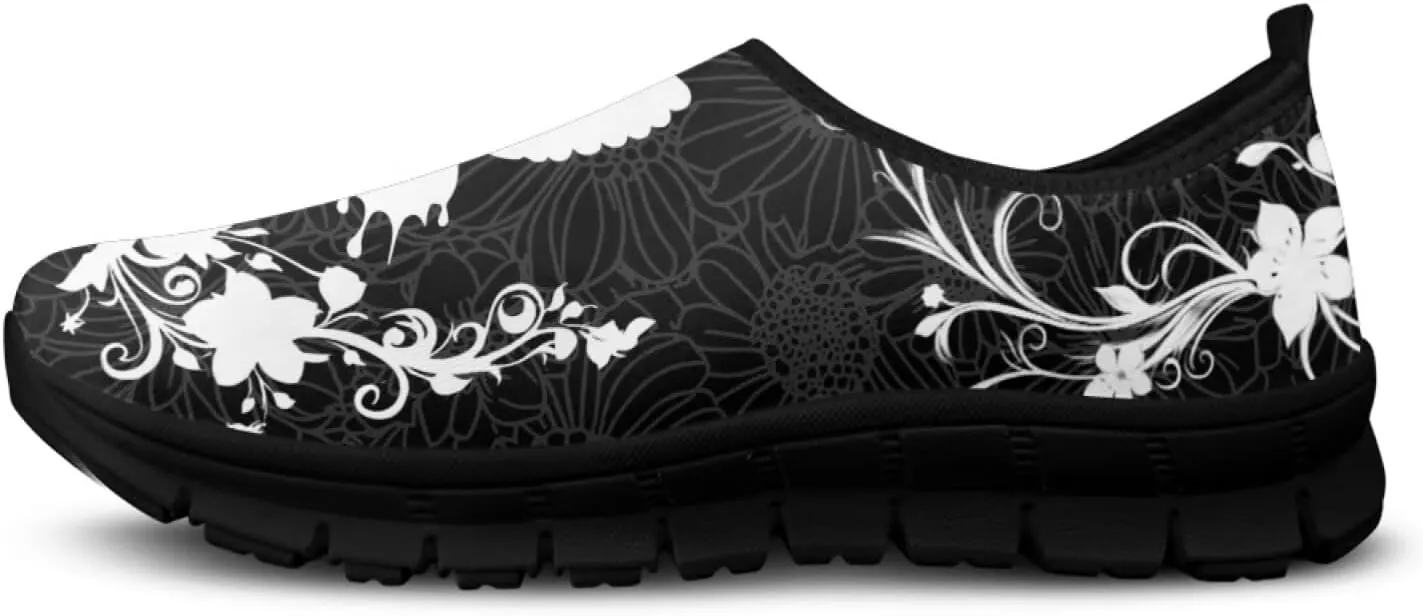 Insects Print Men Slip On Shoes Mesh Flats Shoes Women Breathable Loafers Shoes Comfortable Walking Training Shoes for Business Daily Wear