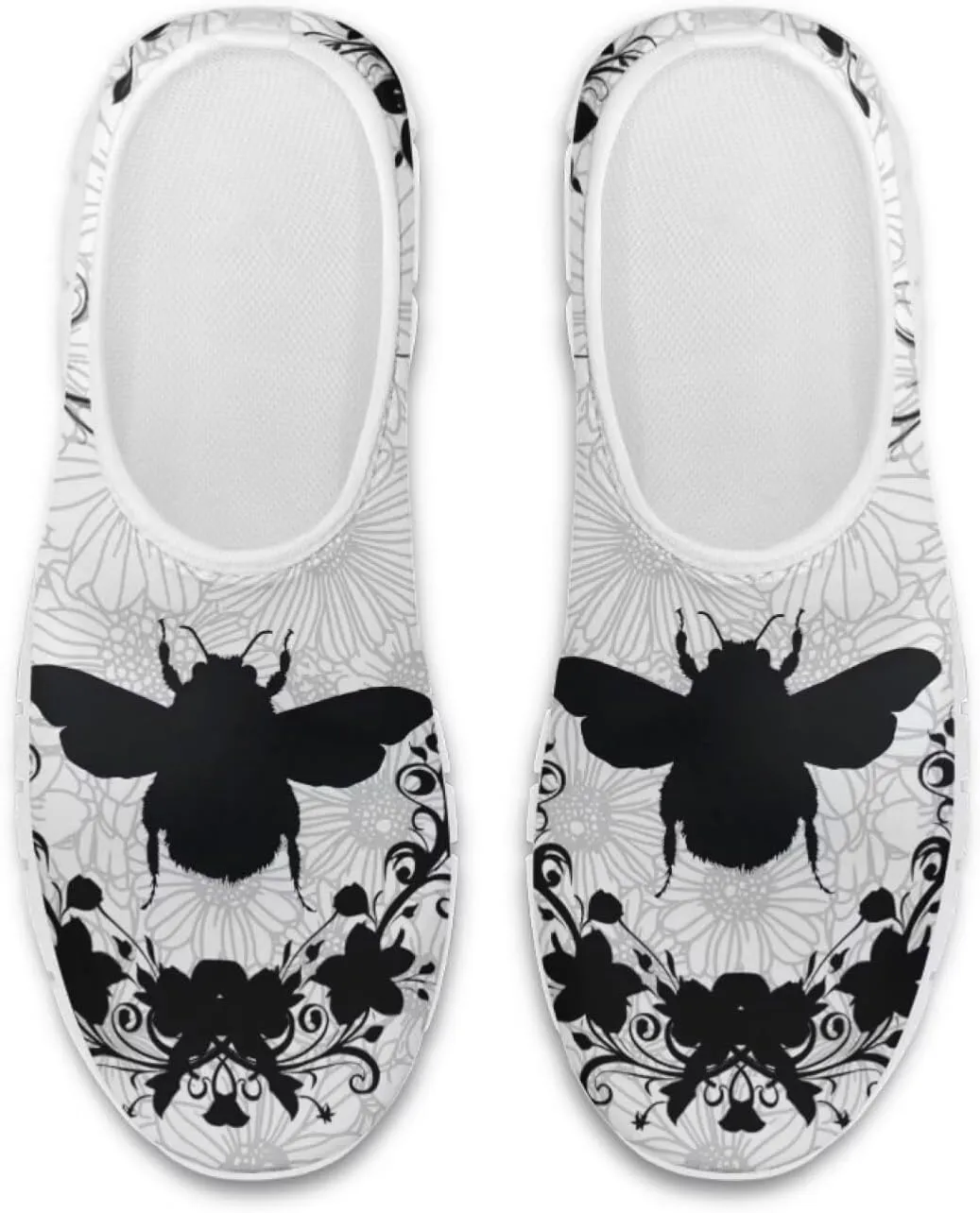 Insects Print Men Slip On Shoes Mesh Flats Shoes Women Breathable Loafers Shoes Comfortable Walking Training Shoes for Business Daily Wear