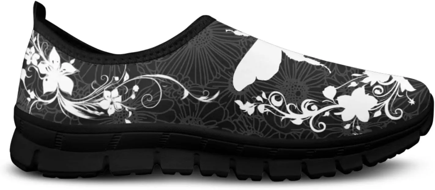 Insects Print Men Slip On Shoes Mesh Flats Shoes Women Breathable Loafers Shoes Comfortable Walking Training Shoes for Business Daily Wear