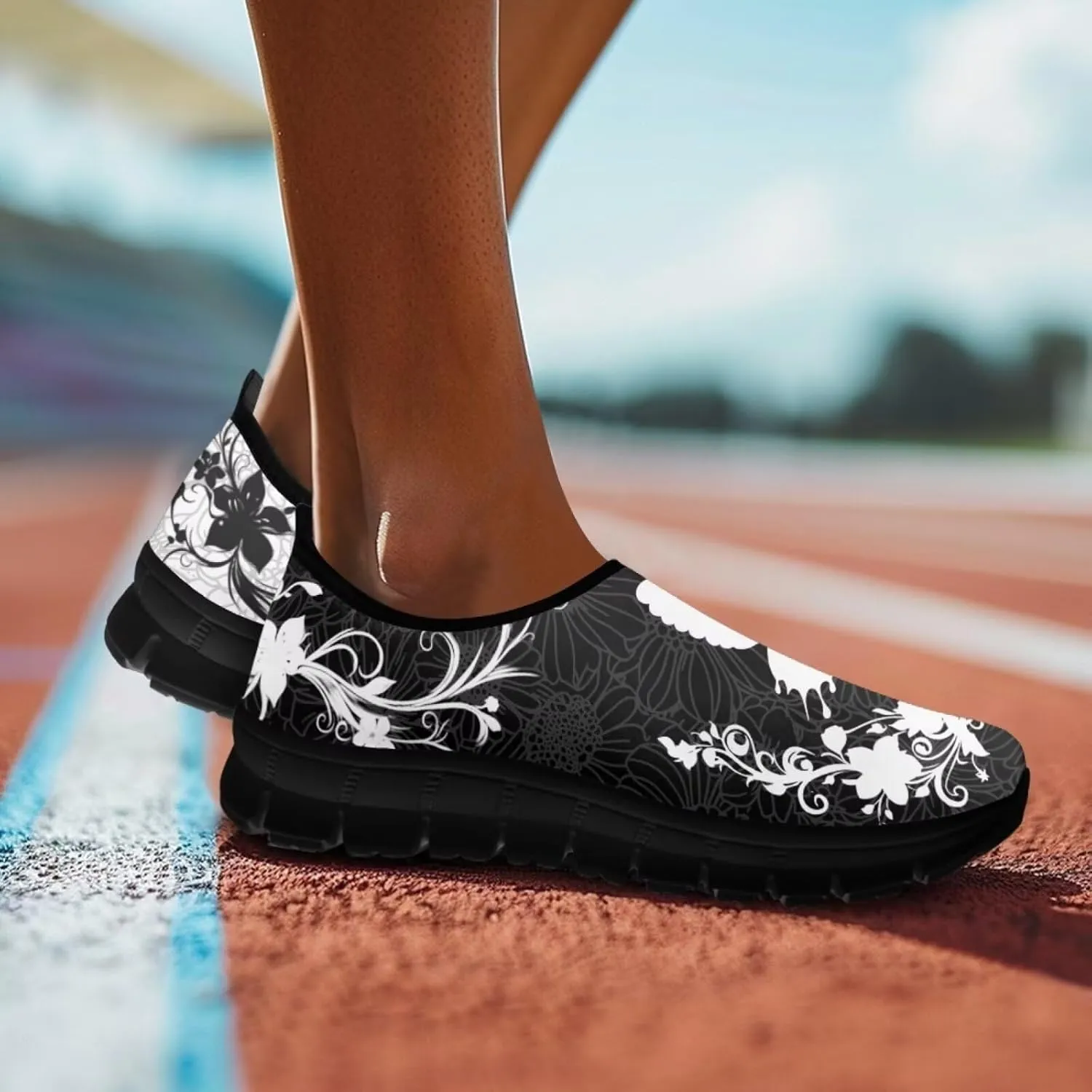 Insects Print Men Slip On Shoes Mesh Flats Shoes Women Breathable Loafers Shoes Comfortable Walking Training Shoes for Business Daily Wear