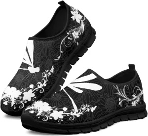 Insects Print Men Slip On Shoes Mesh Flats Shoes Women Breathable Loafers Shoes Comfortable Walking Training Shoes for Business Daily Wear