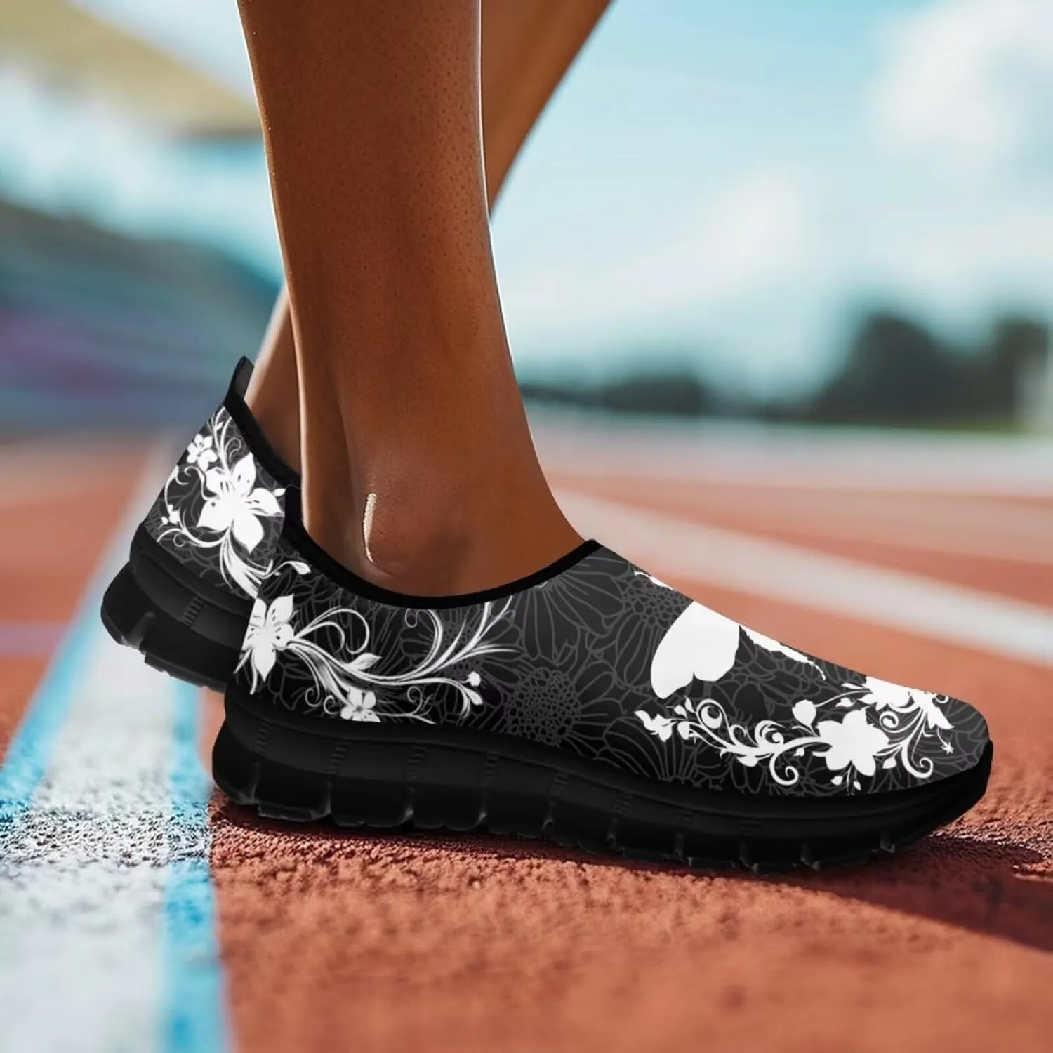 Insects Print Men Slip On Shoes Mesh Flats Shoes Women Breathable Loafers Shoes Comfortable Walking Training Shoes for Business Daily Wear