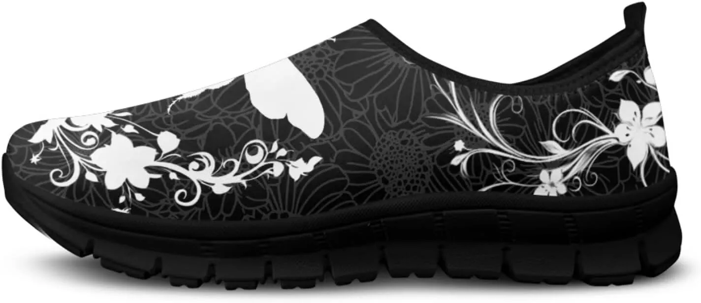 Insects Print Men Slip On Shoes Mesh Flats Shoes Women Breathable Loafers Shoes Comfortable Walking Training Shoes for Business Daily Wear