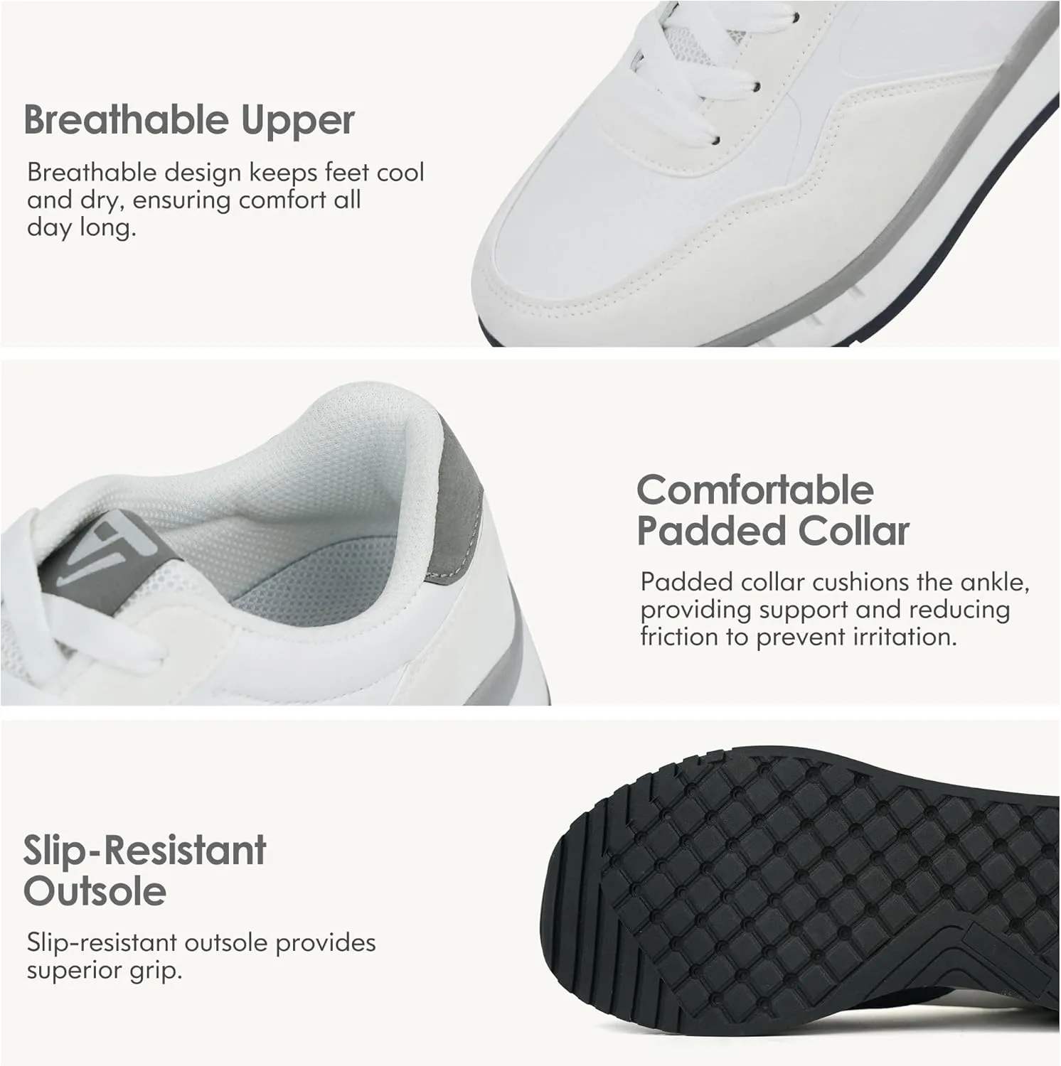 JABASIC Women Fashion Sneakers Breathable Lace-Up Tennis Running Shoes Comfortable Walking Shoes