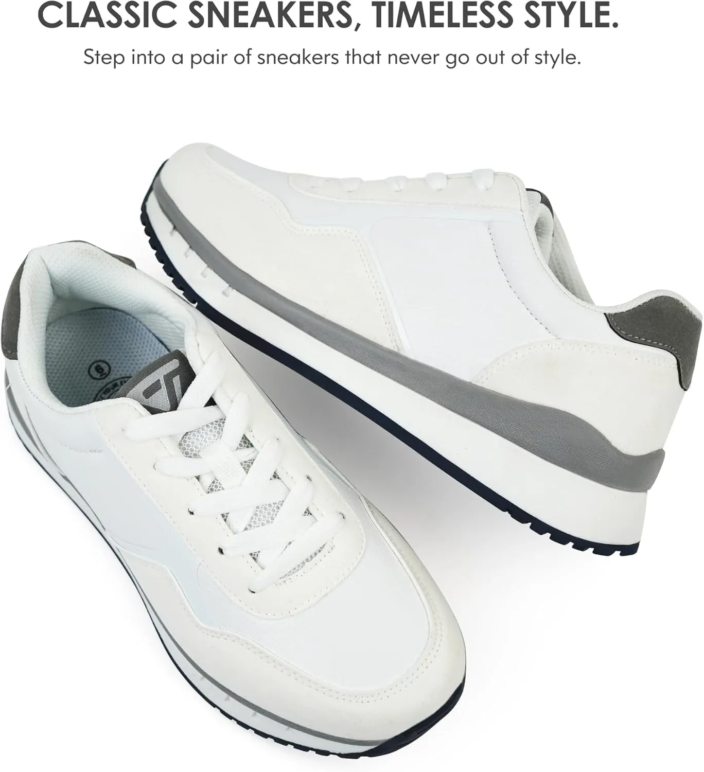 JABASIC Women Fashion Sneakers Breathable Lace-Up Tennis Running Shoes Comfortable Walking Shoes