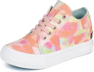 JENN ARDOR Wedge Sneakers for Women Fashion Canvas Shoes Casual Platform Hidden Heel Womens Slip On Sneaker Non Slip Side Zipper