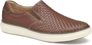 Johnston & Murphy Men’s McGuffey 2 Woven Slip-On Shoes for Men, Men’s Fashion Dress Sneakers, Casual Leather Shoes for Men