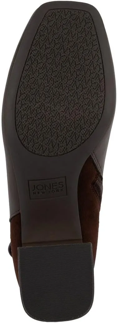 Jones New York Women's Heel Ankle Boots Fashion Side Zipper Square Toes Block Heel Boots