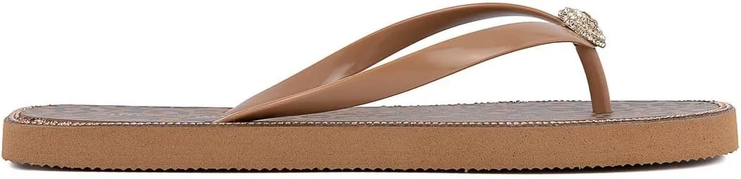 Juicy Couture Women's Flip Flops – Lightweight Beach Sandals, Casual Shower & Pool Slides