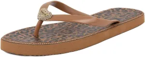 Juicy Couture Women's Flip Flops – Lightweight Beach Sandals, Casual Shower & Pool Slides