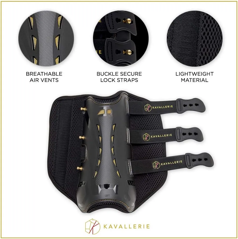 Kavallerie Classic Tendon Boots, Impact-Absorbing Material, Breathable & Evenly Distribute Pressure, Protect Tendon and Ligaments, Anti-Slip, Anti- Sore and Moisture Repellant Show Jumping Boots