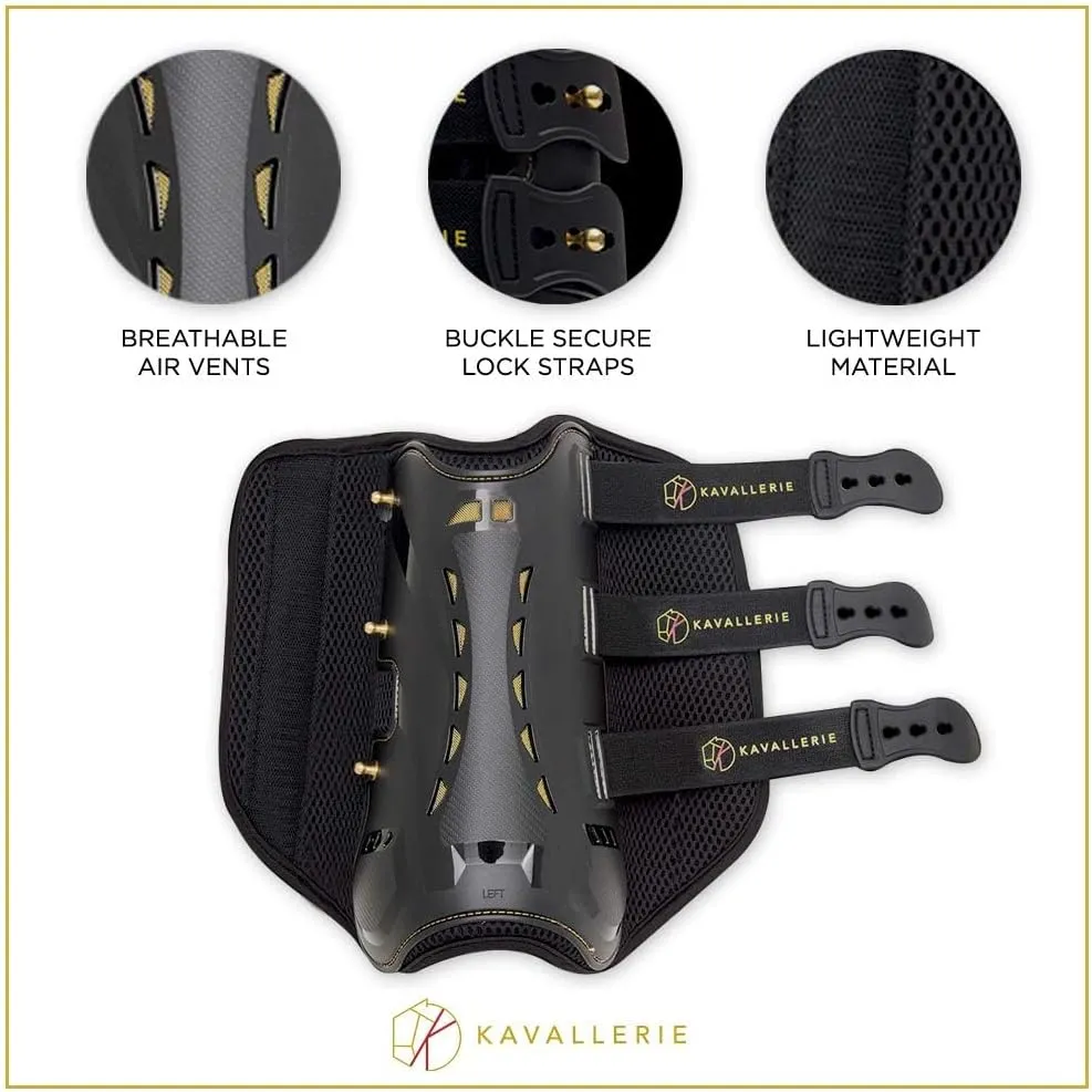 Kavallerie Classic Tendon Boots, Impact-Absorbing Material, Breathable & Evenly Distribute Pressure, Protect Tendon and Ligaments, Anti-Slip, Anti- Sore and Moisture Repellant Show Jumping Boots