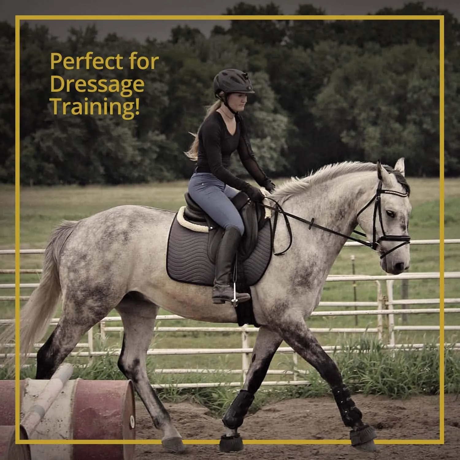 Kavallerie Classic Tendon Boots, Impact-Absorbing Material, Breathable & Evenly Distribute Pressure, Protect Tendon and Ligaments, Anti-Slip, Anti- Sore and Moisture Repellant Show Jumping Boots