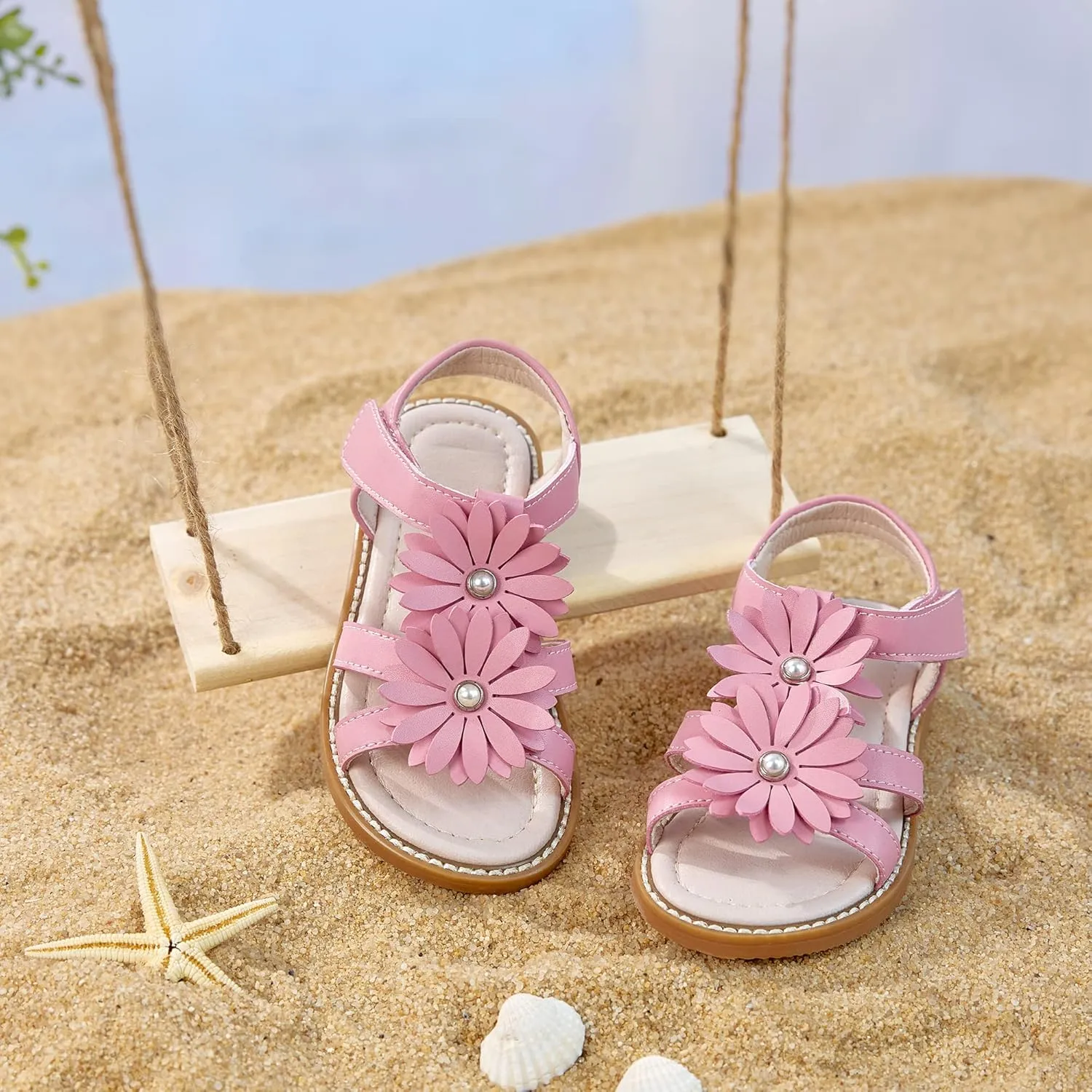 Kiderence Toddler Girls Sandals Little Girls Kids Shoes Girls Sandals Toddler
