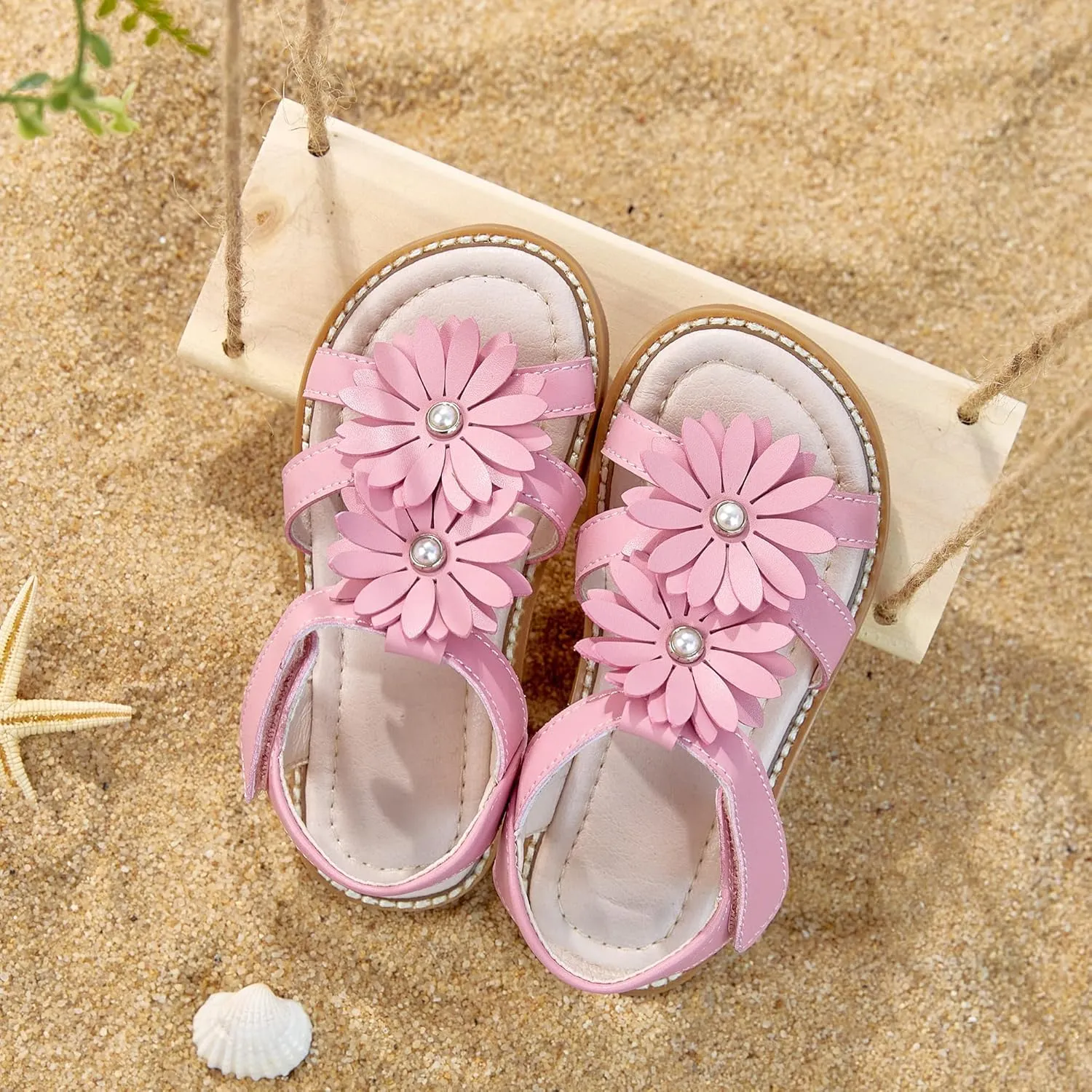 Kiderence Toddler Girls Sandals Little Girls Kids Shoes Girls Sandals Toddler