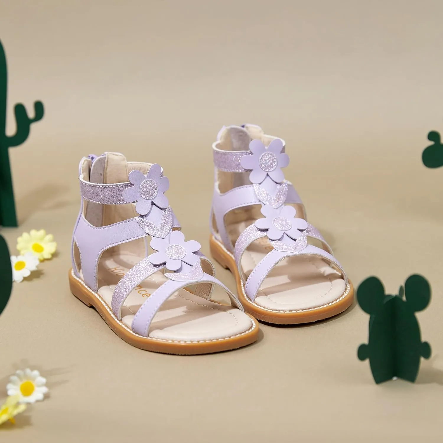 Kiderence Toddler Girls Sandals Little Girls Kids Summer Shoes Toddler Sandals