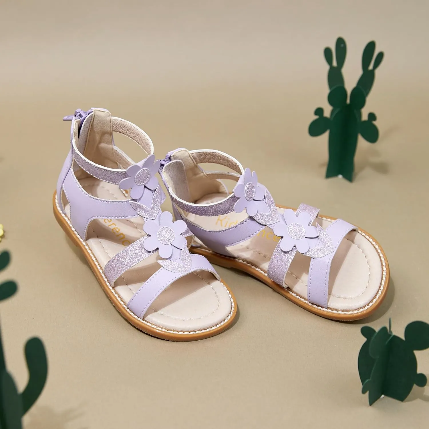 Kiderence Toddler Girls Sandals Little Girls Kids Summer Shoes Toddler Sandals